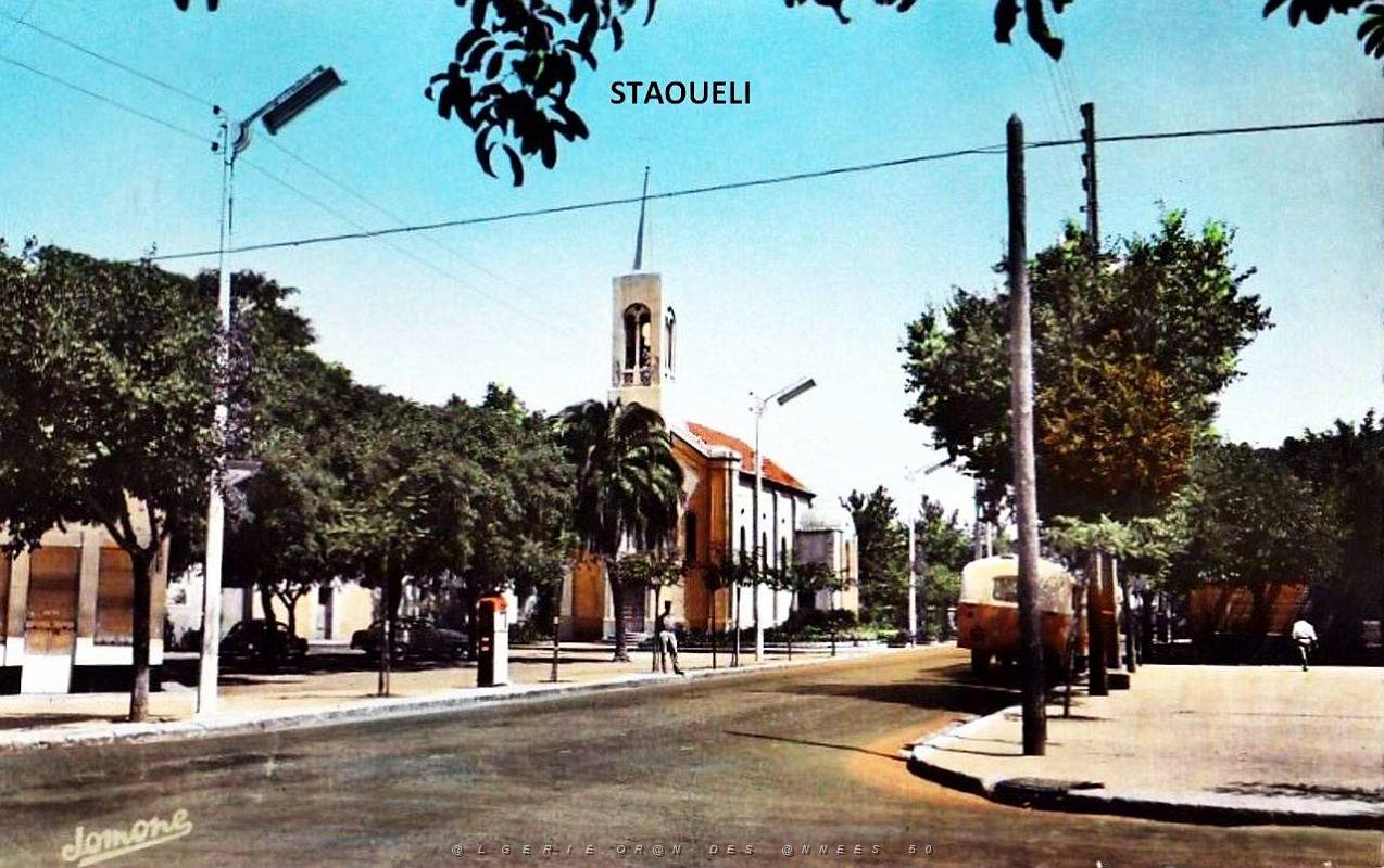 74- Staoueli - Route d'Alger - 1960.jpg